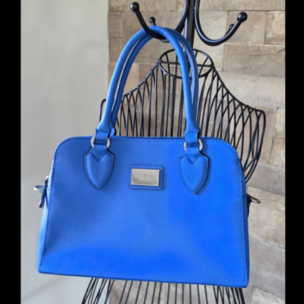 Tignanello Blue Leather Handbag